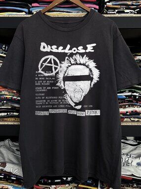 Vintage Disclose - Raw Punk Black T-Shirt